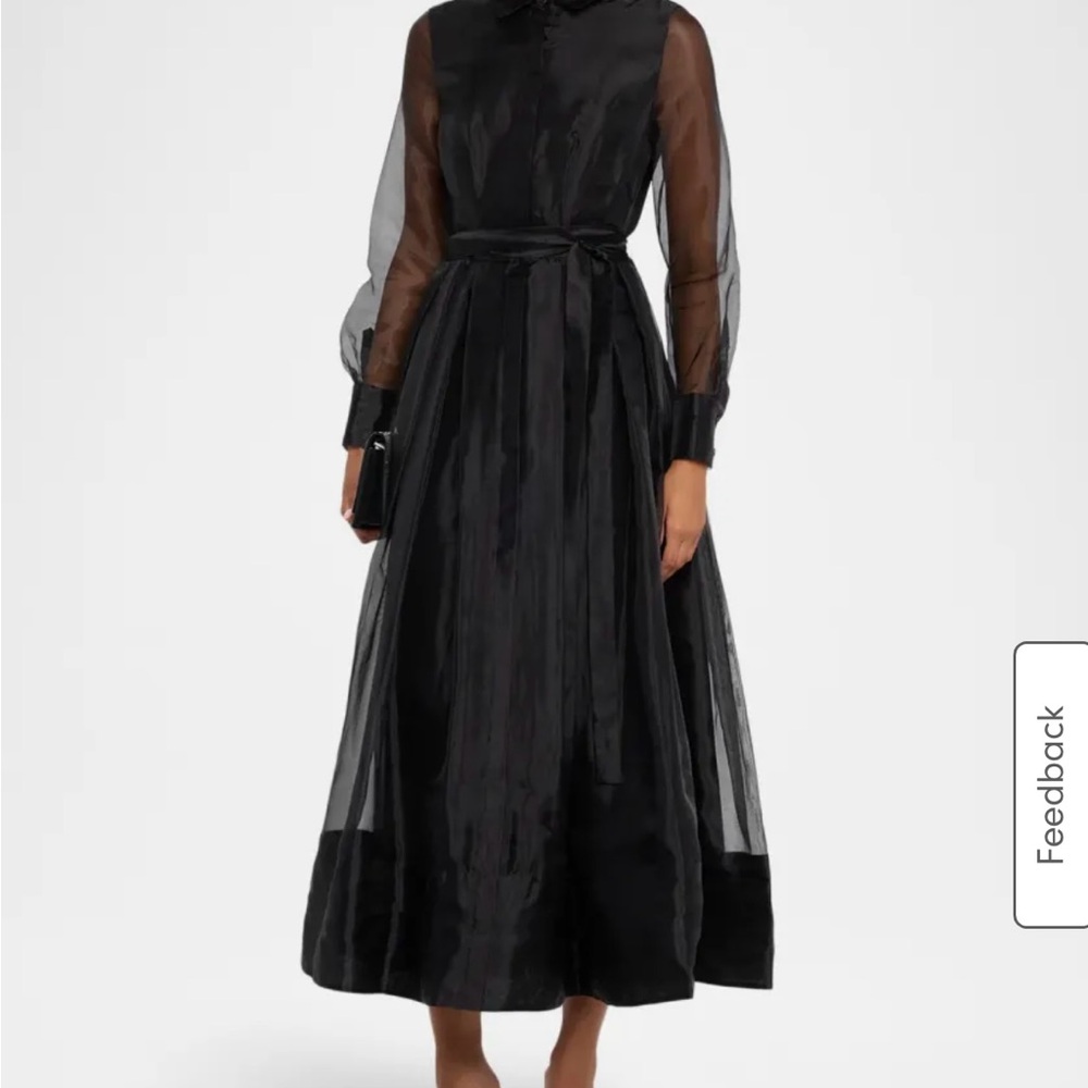 SIMKHAI
Montgomery belted pleated organza midi dress